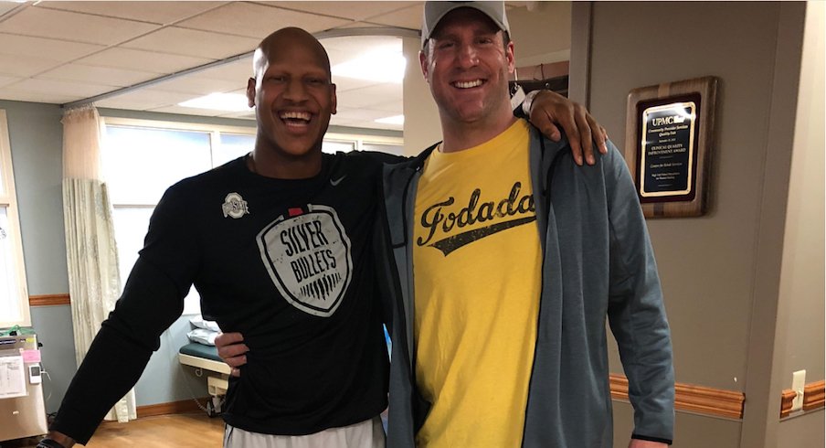 Ryan Shazier and Pittsburgh Steelers teammate Ben Roethlisberger