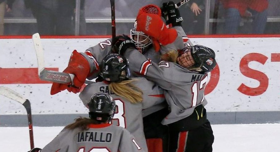 Ohio State women's hockey defeated No. 1 Wisconsin behind Kassidy Sauve's eighth shutout of the season. 