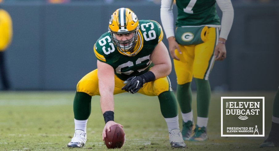 Former Ohio State lineman and current Green Bay Packer Corey Linsley