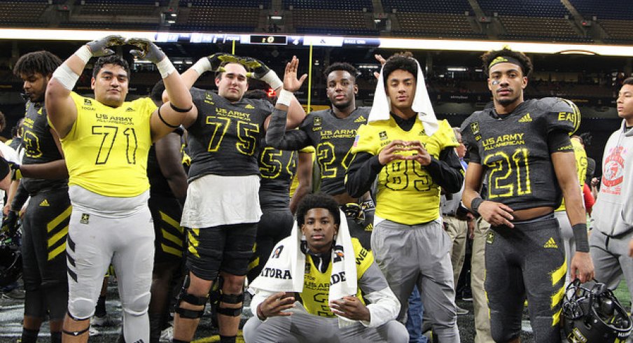 Togiai, Wray, Gant, Babb, Gill, Proctor at the Army All-American Bowl