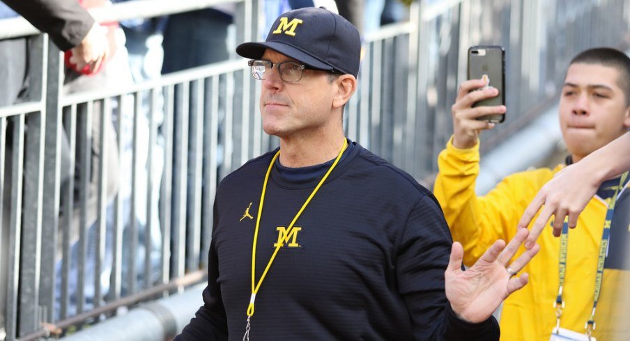 Michigan football head coach Jim Harbaugh