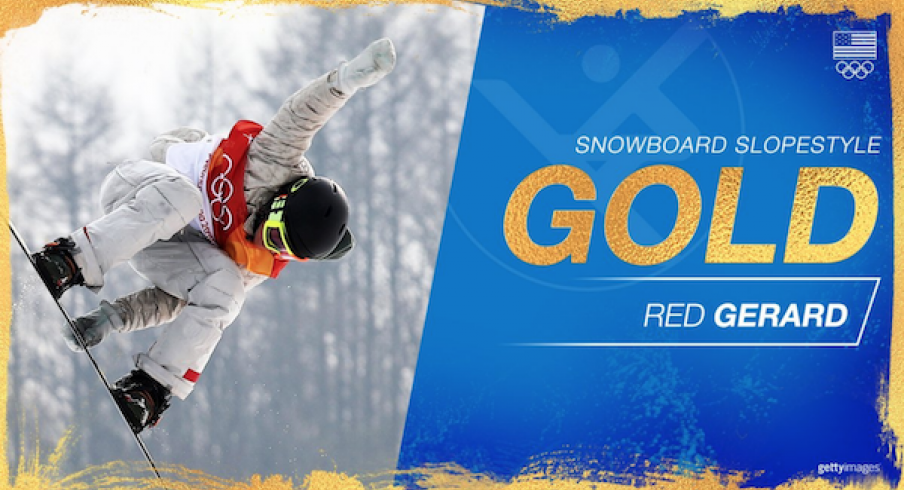 Red Gerard takes gold.