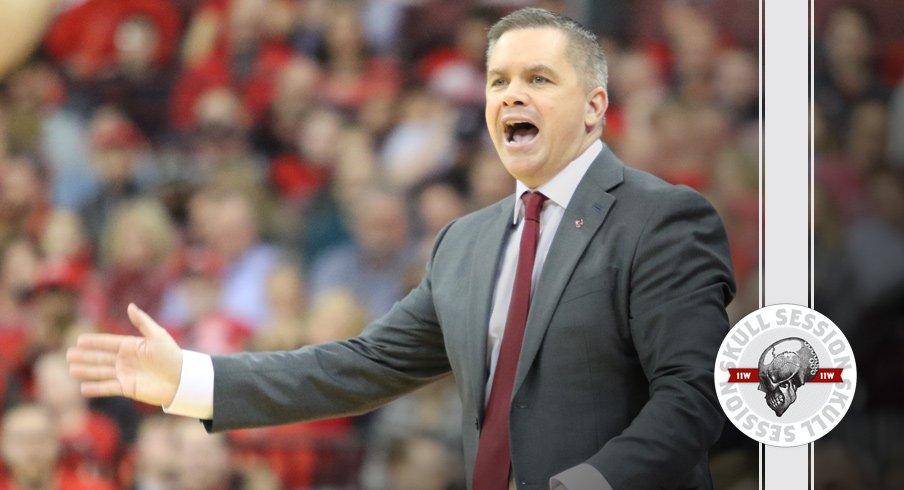 Chris Holtmann signals to the February 12th 2018 Skull Session.