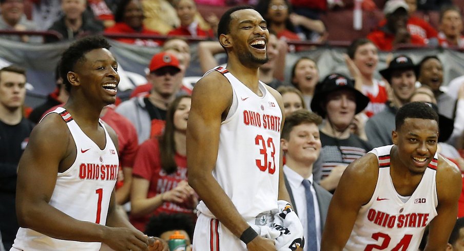 Jae'Sean Tate, Keita Bates-Diop and Andre Wesson
