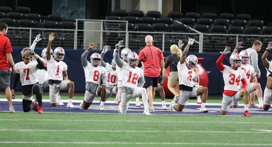 Stretching During Practice or Next Man Up 