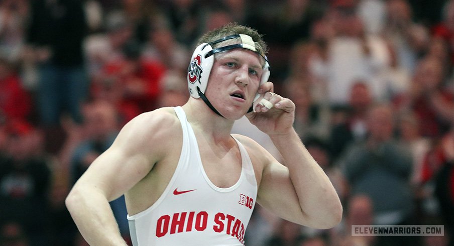 Ohio State 197-pounder Kollin Moore earned a top pre-seed ahead of the Big Ten Wrestling Championships.