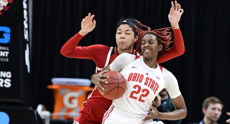 Ohio State downed Rutgers to advance to the Big Ten Tournament semifinals.