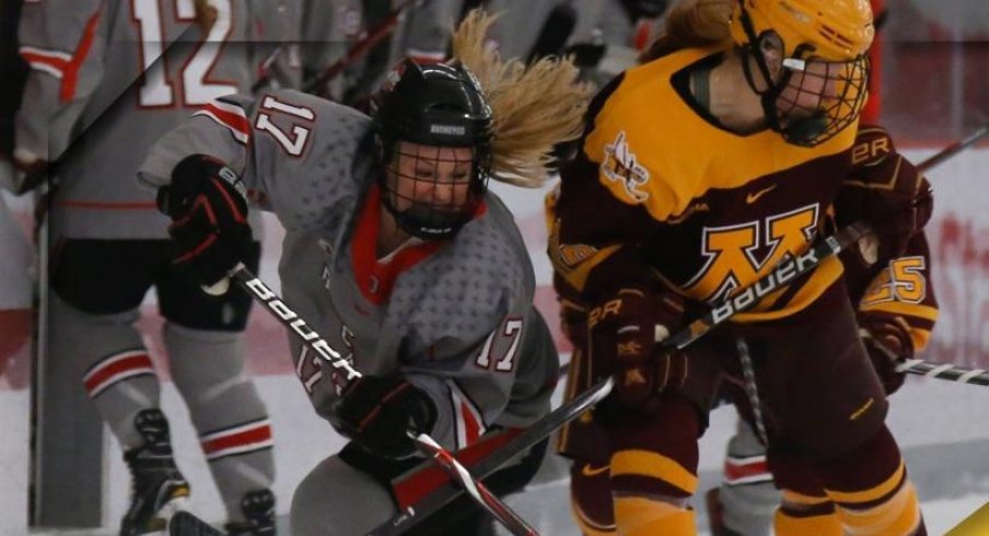 Emma Maltais and the Buckeyes battled Minnesota in the WCHA semifinals.