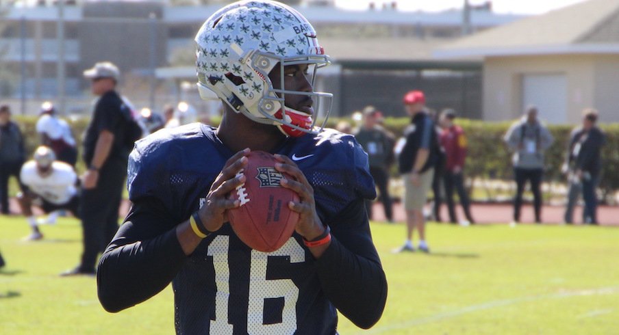 J.T. Barrett at the East-West Shrine Game.