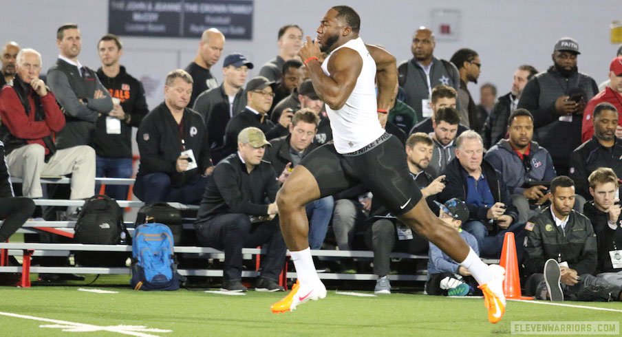Elijaah Goins Tyquan Lewis Among Standouts As 17 Buckeyes Work