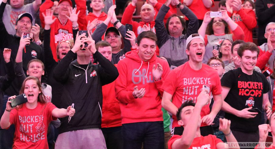 Ohio State student basketball fans