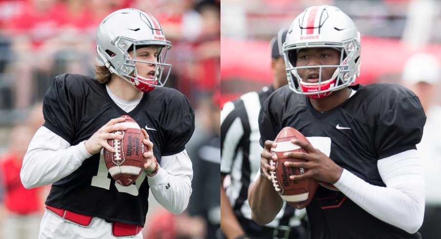 Joe Burrow and Dwayne Haskins