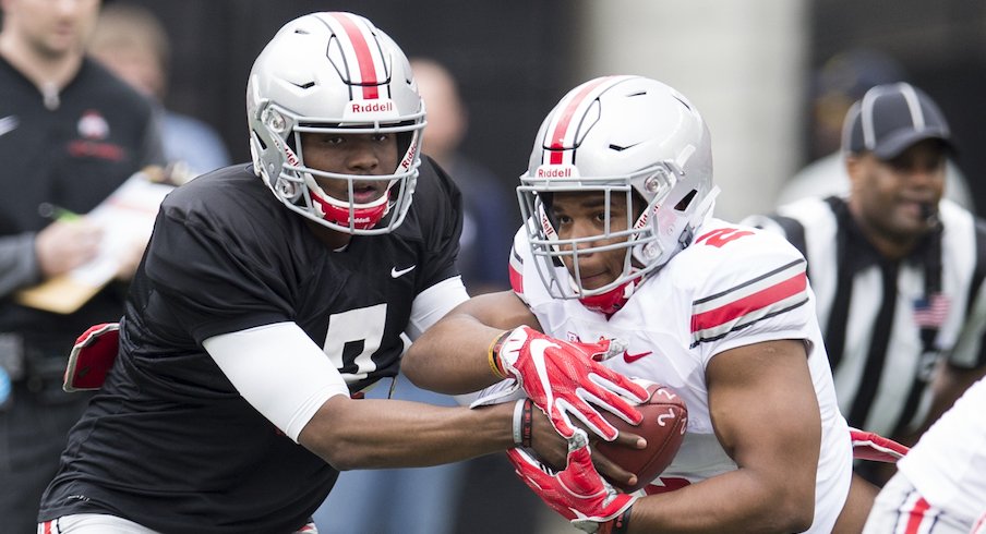 Dwayne Haskins and J.K. Dobbins