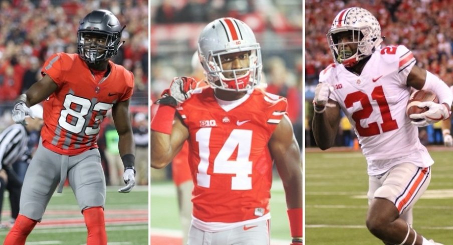 Terry McLaurin, K.J. Hill and Parris Campbell averaged a combined 115.2 receiving yards per game in 2017.