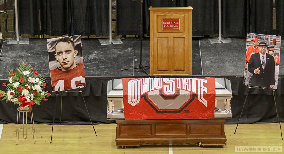 Earle Bruce was remembered at a celebration of his life at Ohio State on Wednesday.