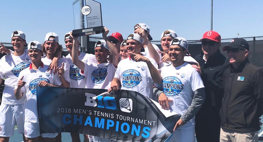 Buckeyes celebrate Big Ten Tournament win 