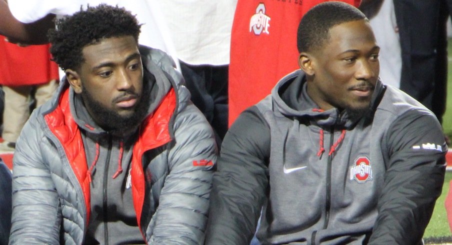Parris Campbell and Johnnie Dixon