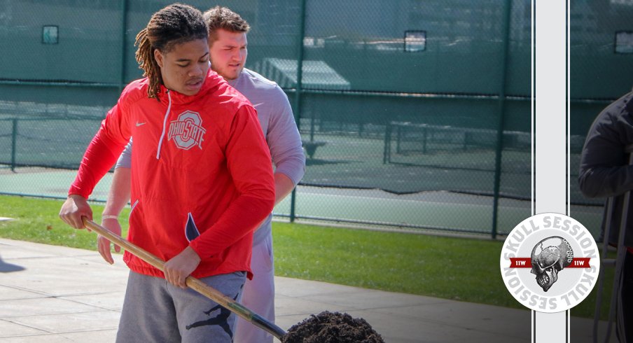 Chase Young shovels the May 15 2018 Skull Session