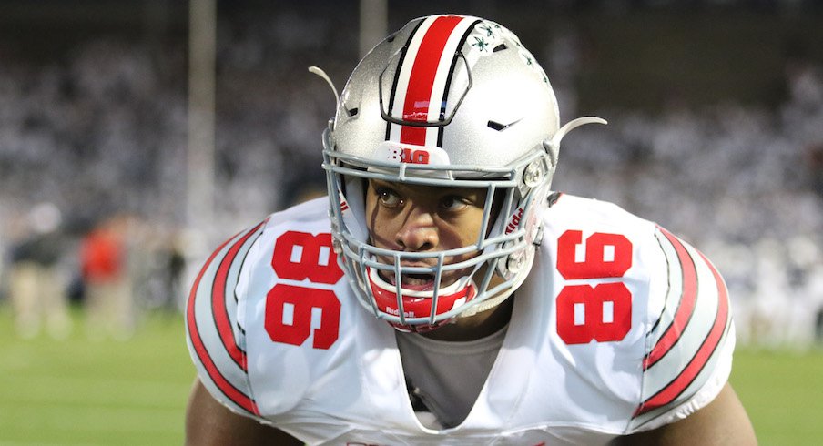 Dre'Mont Jones is an anchor for the Ohio State football team.