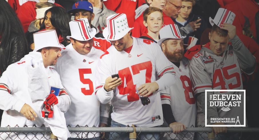 Very fancy Ohio State fans, being rich and fancy.