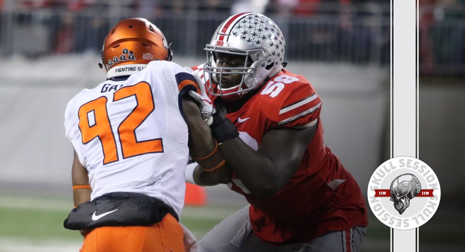 Isaiah Prince blocks the May 21 2018 Skull Session