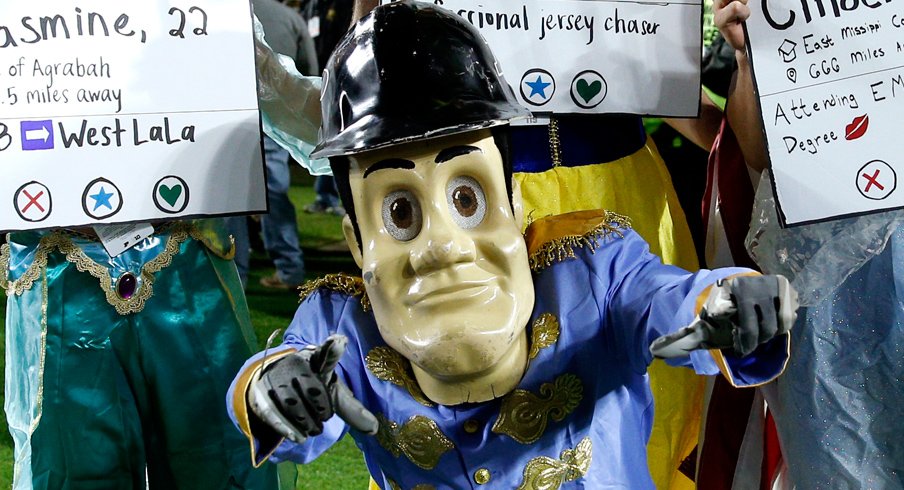 Oct 28, 2017; West Lafayette, IN, USA; Purdue Boilermakers fans and mascot Purdue Pete dress up for Halloween during a game against the Nebraska Cornhuskers at Ross-Ade Stadium.