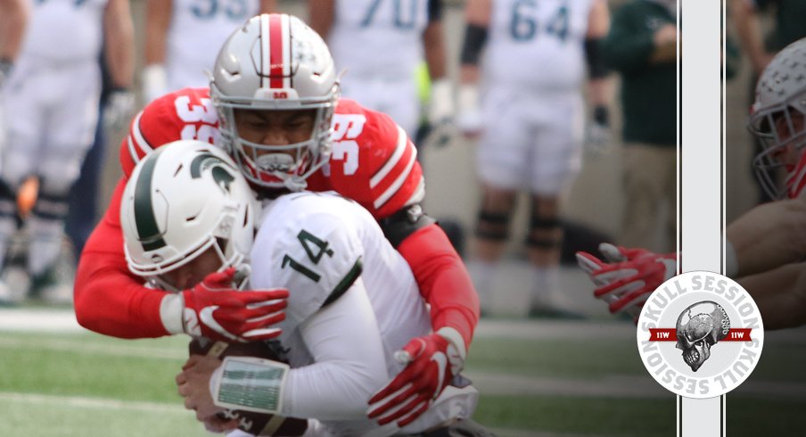 Malik Harrison tackles a Spartan for the July 4 2018 Skull Session.