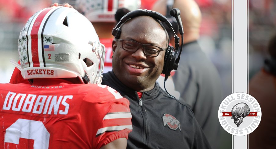 Tony Alford smiles at the July 10 2018 Skull Session