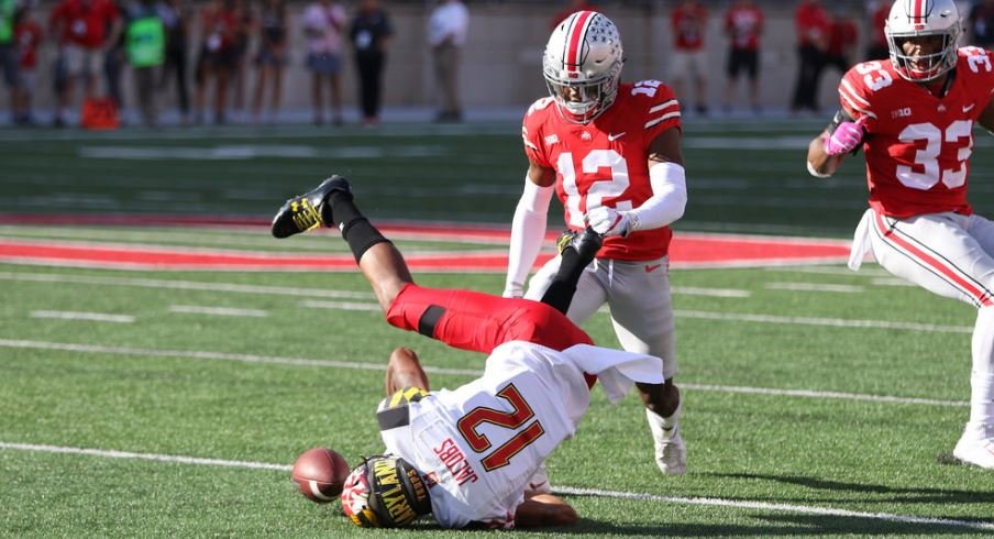 Denzel Ward against Maryland in 2017