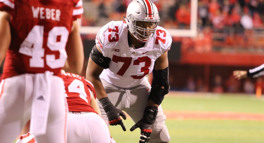 Ohio State offensive lineman Michael Jordan is expected to anchor the Buckeyes' offensive line this fall.
