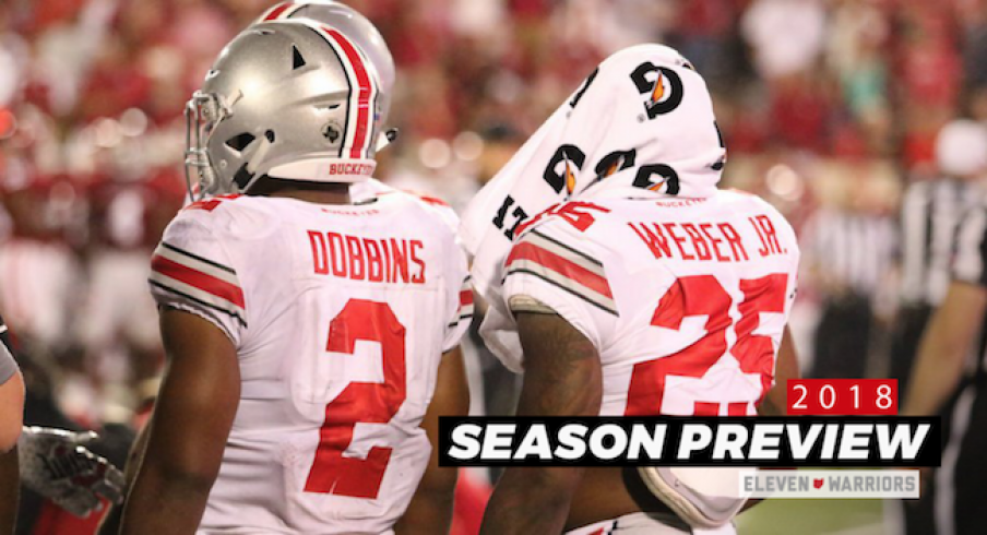 J.K. Dobbins and Mike Weber lead the way for the Buckeye backfield this season.