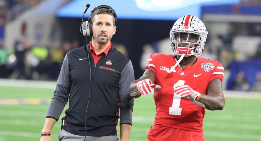 Ohio State interim wide receivers coach Brian Hartline inherits a talented receiving core in his first year in the position.