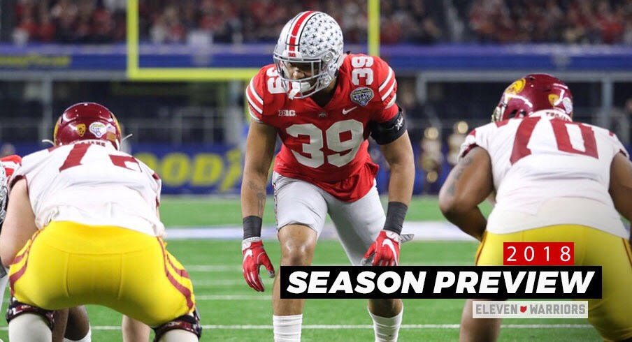 Malik Harrison enters his junior year with 49 career tackles and has played in 26 games for the Buckeyes over the past two seasons.