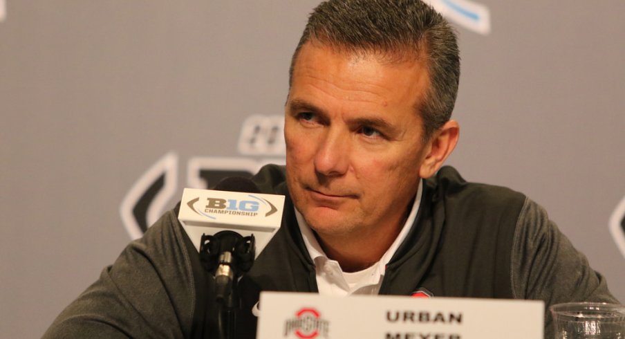 Ohio State announced a three-game suspension for Urban Meyer Tuesday evening.