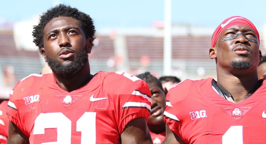 Parris Campbell and Johnnie Dixon