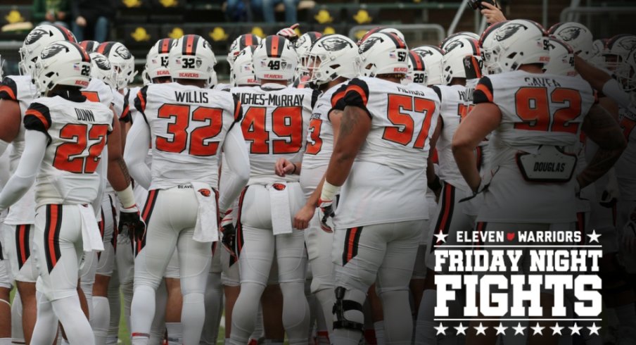 Nov 25, 2017; Eugene, OR, USA; Oregon State Beavers gather before the game on the field against the Oregon Ducks at Autzen Stadium. Mandatory Credit: Scott Olmos-USA TODAY Sports