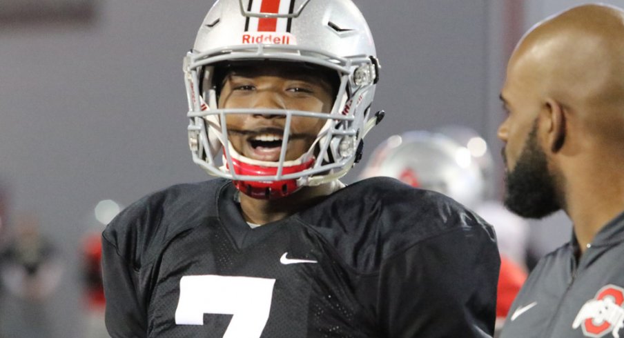 Ohio State acting head coach Ryan Day said Dwayne Haskins has progressed significantly over the offseason.