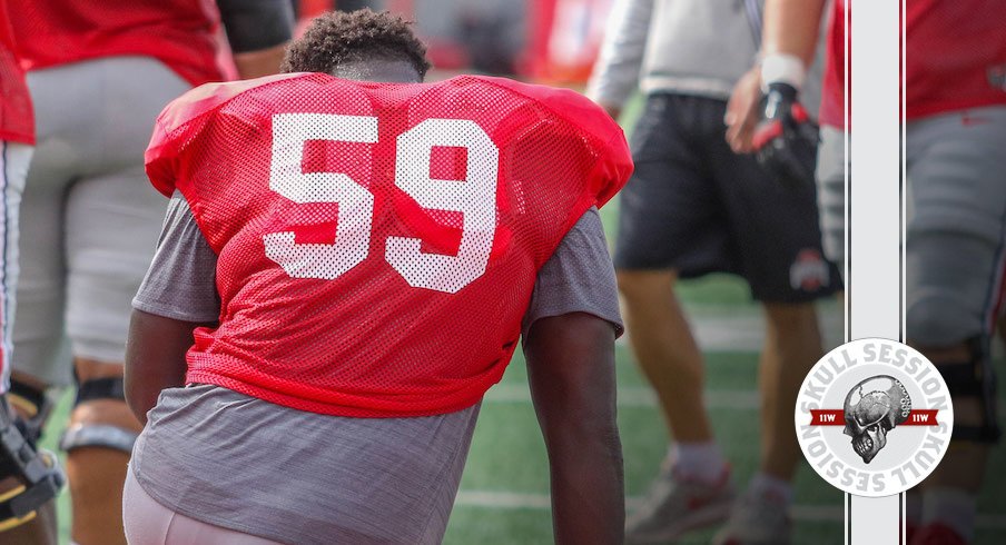 Isaiah Prince rests in today's skull session.