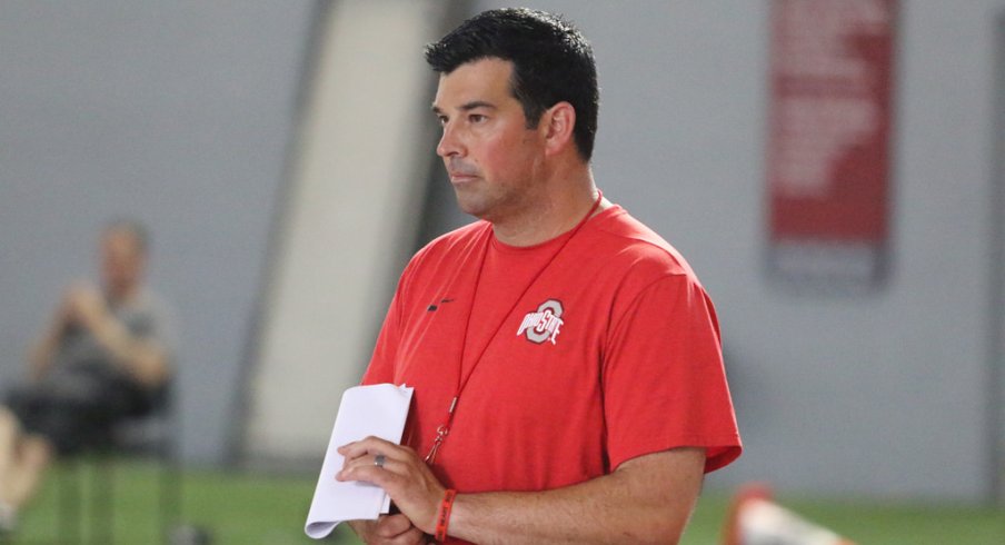 Ohio State acting head coach Ryan Day joined the weekly B1G coaches teleconference call Tuesday morning.