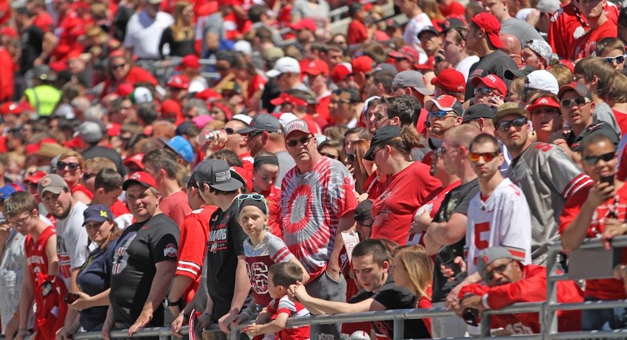 Ohio State had less than 100,000 fans 