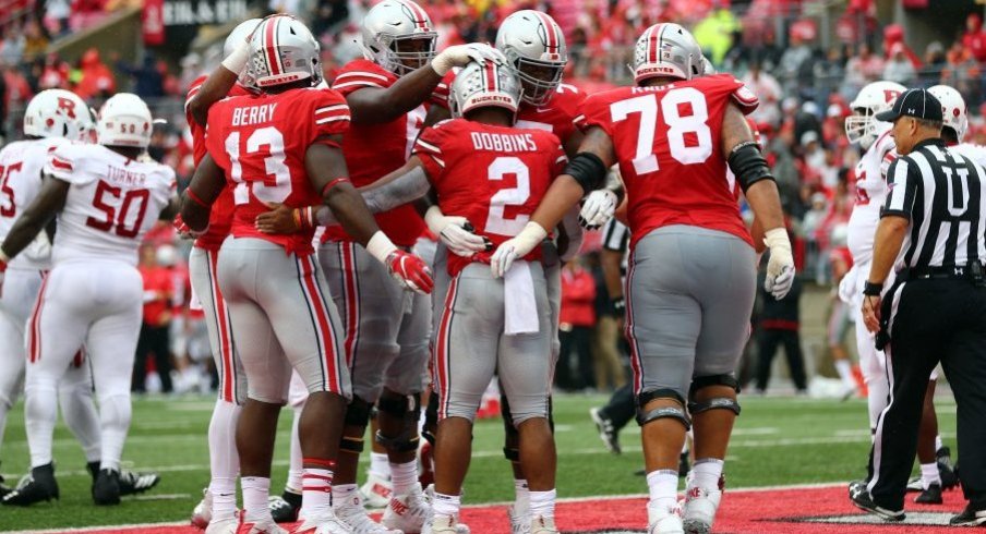 Ohio State's offense kept rolling against Rutgers. 