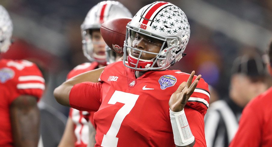 Dwayne Haskins at the 2017 Cotton Bowl in AT&T Stadium.