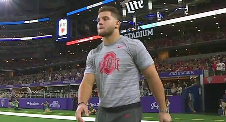 Nick Bosa returns in street clothes.