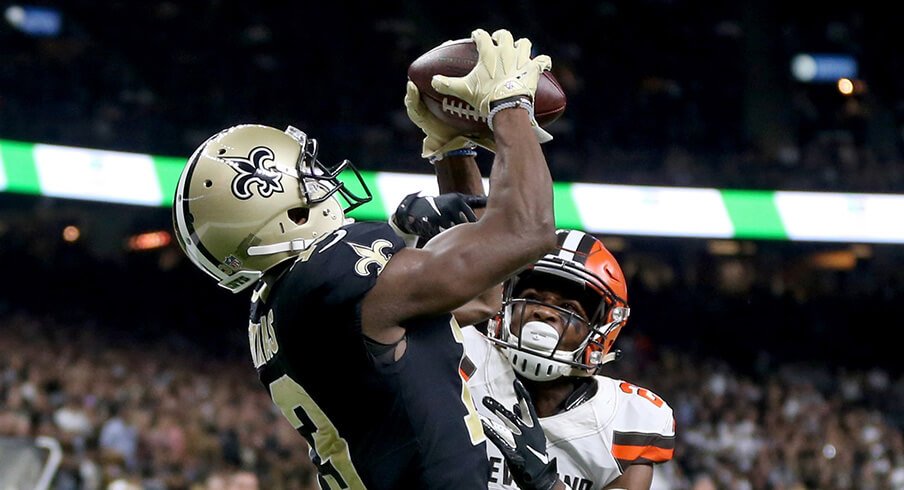 Michael Thomas set an NFL record with 28 receptions in his first two games of the 2018 season.