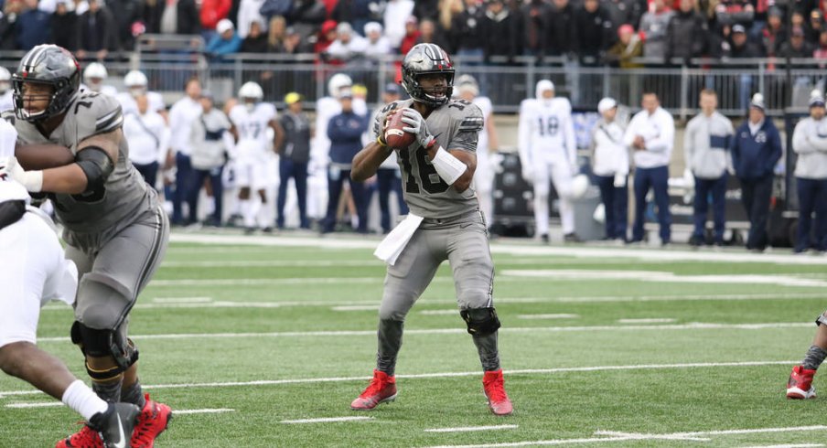 J.T. Barrett throws the go-ahead touchdown against Penn State