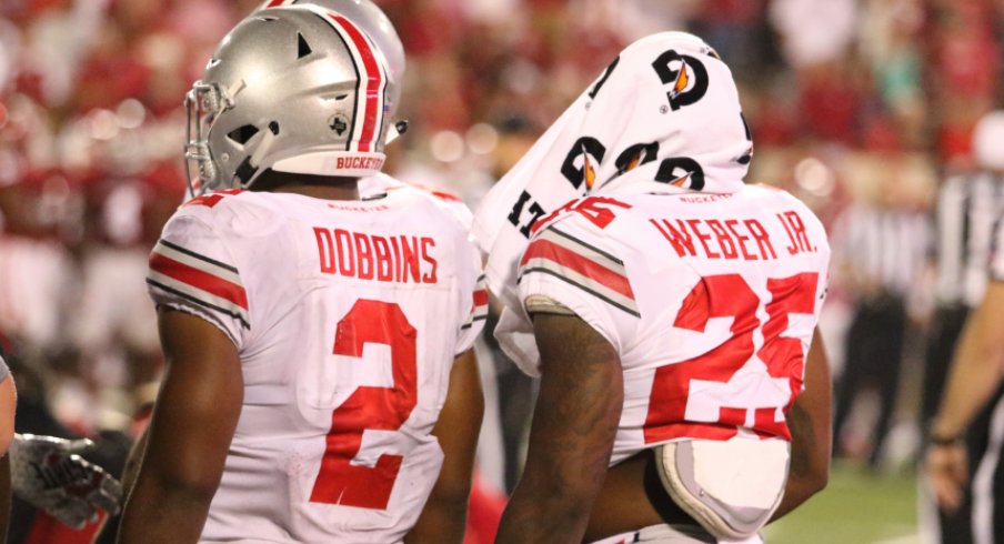 J.K. Dobbins and Mike Weber