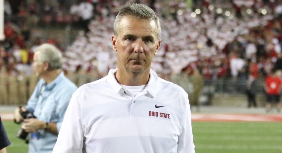 Urban Meyer at the conclusion of Saturday's game against Indiana.