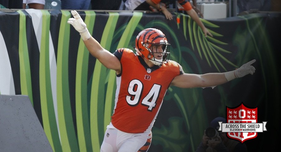 Sam Hubbard recorded the play of the day for the Bengals