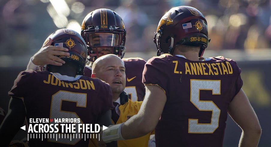 Tyler Johnson, P.J. Fleck and Zack Annexstad