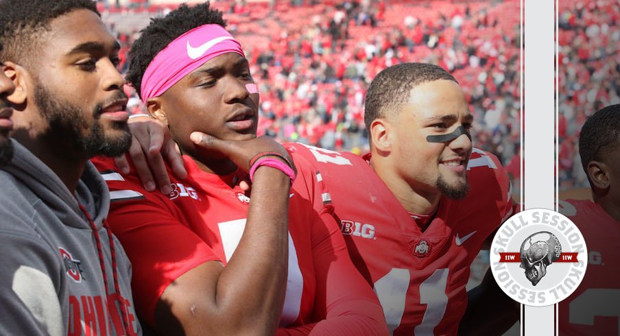 Dwayne Haskins swagger level is on max in today's skull session.